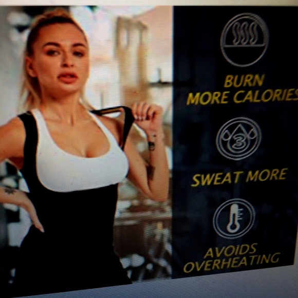 NWOT: Women's Heatgear Top Waist Trimmer Sweat Enhancing Neoprene Thermal Vest - Picture 1 of 6